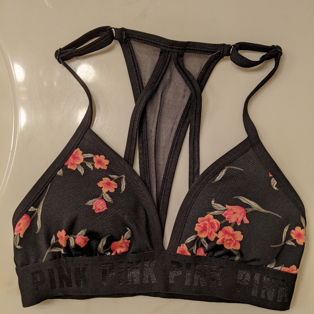 VS PINK halter strappy back bra